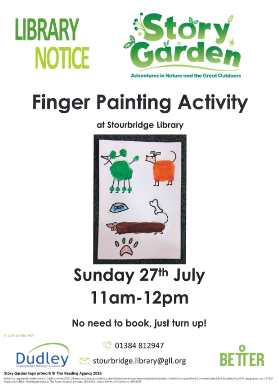 Stourbridge Library - Finger Painting Activity